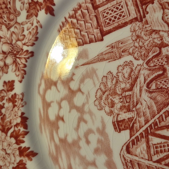 Royal Art Red Transferware England - Picture 17 of 17